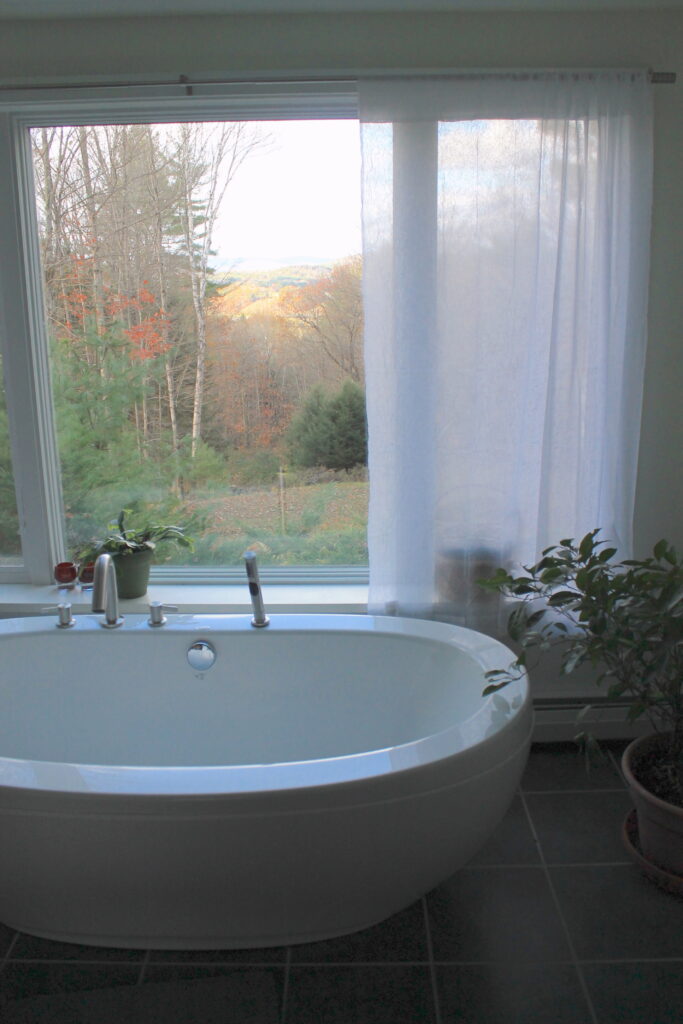 soaker tub with a view
